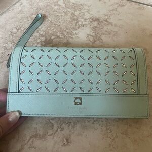 Custom rhinestone Kate Spade wallet